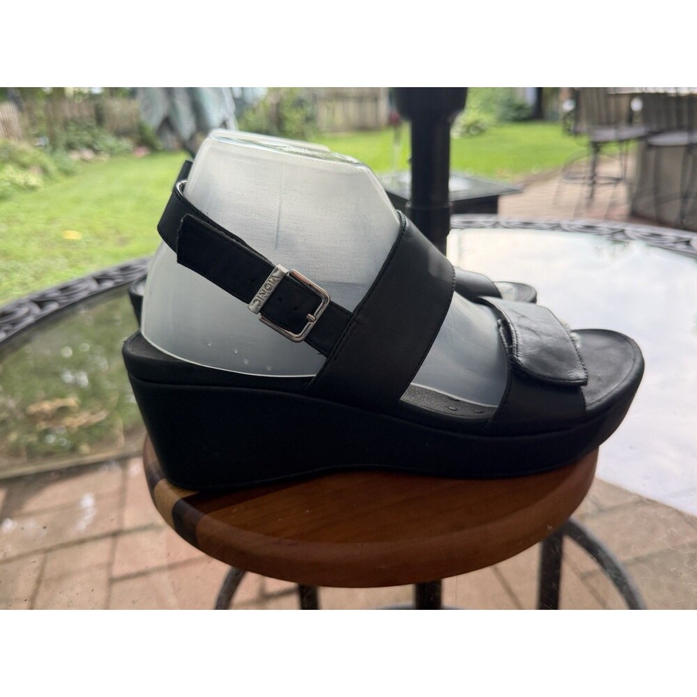 Vionic Lovell Black Wedge Sandals Women's 9 style TVW5253 - Picture 3 of 7